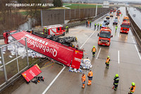 Unfallstelle auf der A1 Unfallstelle auf der A1