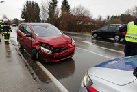 eines der beiden Unfallfahrzeuge eines der beiden Unfallfahrzeuge