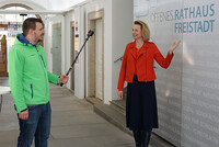 Videodreh im Freistädter Rathaus Videodreh im Freistädter Rathaus