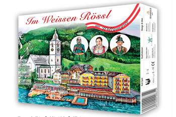 Brettspiel aus dem Salzkammergut - „Im Weissen Rössl am Wolfgangsee“ Brettspiel aus dem Salzkammergut - „Im Weissen Rössl am Wolfgangsee“