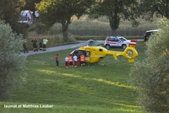 Rettungshubschrauber am Unglücksort Rettungshubschrauber am Unglücksort