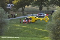 Rettungshubschrauber am Unglücksort Rettungshubschrauber am Unglücksort