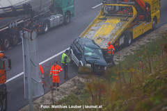 Unfallstelle auf der A8 Unfallstelle auf der A8