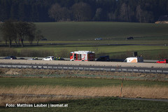 Unfallstelle auf der A1 Unfallstelle auf der A1