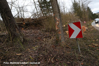 Unfallstelle bei Krenglbach Unfallstelle bei Krenglbach