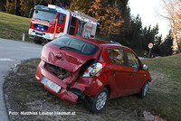 Unfallstelle in Pennewang Unfallstelle in Pennewang