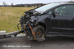 Abtransport des Unfallfwagens Abtransport des Unfallfwagens