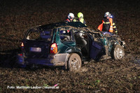 das schwerst beschädigte Unfallfahrzeug das schwerst beschädigte Unfallfahrzeug
