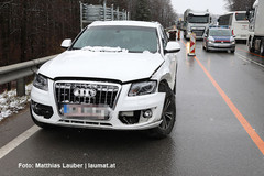 Unfallstelle auf der Scharnsteiner Straße Unfallstelle auf der Scharnsteiner Straße