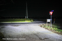 Unfallstelle in Schlierbach Unfallstelle in Schlierbach