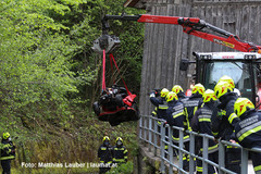 Bergung des Rasenmähtraktors Bergung des Rasenmähtraktors