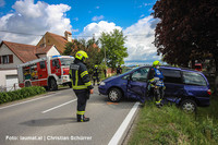 Aufräumarbeiten an der Unfallstelle Aufräumarbeiten an der Unfallstelle