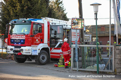 Feuerwehr am Einsatzort Feuerwehr am Einsatzort
