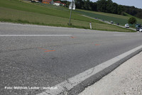 Unfallort in Neuhofen Unfallort in Neuhofen