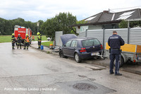 Unfallstelle in Piberbach Unfallstelle in Piberbach