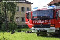 Feuerwehr am Einsatzort Feuerwehr am Einsatzort