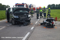 Unfallstelle in Oftering Unfallstelle in Oftering