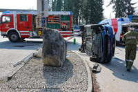 Unfallstelle in Hörsching Unfallstelle in Hörsching