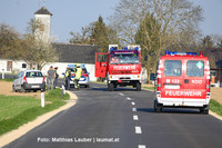 Einsatzkräfte an der Unfallstelle Einsatzkräfte an der Unfallstelle