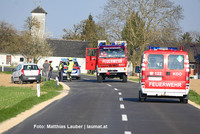 Einsatzkräfte an der Unfallstelle Einsatzkräfte an der Unfallstelle