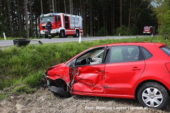 Unfallstelle in Andrichsfurt Unfallstelle in Andrichsfurt