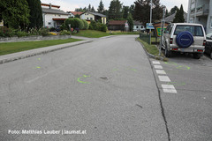 Unfallstelle in Eberschwang Unfallstelle in Eberschwang