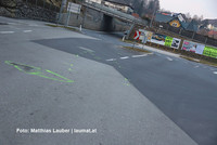 Unfallstelle in Kremsmünster Unfallstelle in Kremsmünster