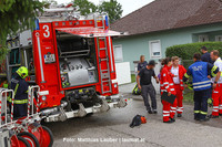 Feuerwehr am Einsatzort Feuerwehr am Einsatzort