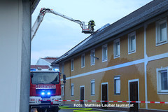 Löscharbeiten am Brandobjekt Löscharbeiten am Brandobjekt