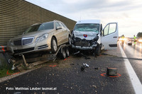 Unfallstelle auf der Welser Autobahn Unfallstelle auf der Welser Autobahn