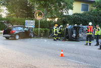Einsatzkräfte an der Unfallstelle Einsatzkräfte an der Unfallstelle