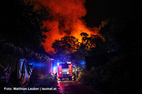 Das Gebäude in Vollbrand Das Gebäude in Vollbrand