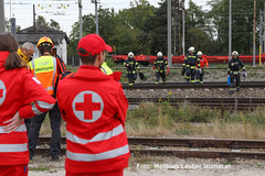 Einsatzkräfte am Unfallort Einsatzkräfte am Unfallort