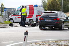 Unfallstelle in Meggenhofen Unfallstelle in Meggenhofen