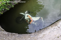 Mopedbergung aus der Traun Mopedbergung aus der Traun