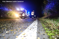 Feuerwehr beim Reinigen der Straße Feuerwehr beim Reinigen der Straße