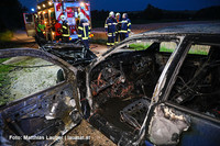 das ausgebrannte Fahrzeug das ausgebrannte Fahrzeug