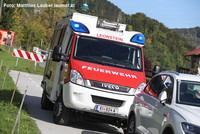 Feuerwehr Leonstein am Einsatzort Feuerwehr Leonstein am Einsatzort