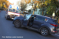 Unfallstelle in Wels Unfallstelle in Wels