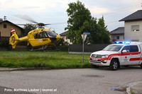 Abtransport mit dem Notarzthubschrauber Abtransport mit dem Notarzthubschrauber