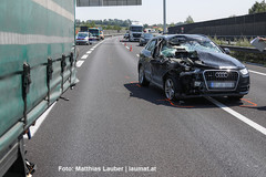 Unfallstelle auf der A8 Unfallstelle auf der A8