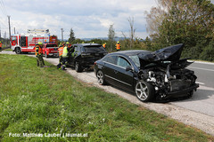 Unfallstelle auf der B129 Unfallstelle auf der B129