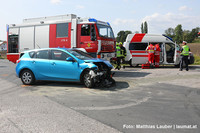 Unfallstelle in Gunskirchen Unfallstelle in Gunskirchen