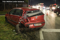 Eines der beschädigten Unfallfahrzeuge Eines der beschädigten Unfallfahrzeuge