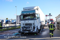 Unfallstelle auf der A1 bei Ansfelden Unfallstelle auf der A1 bei Ansfelden