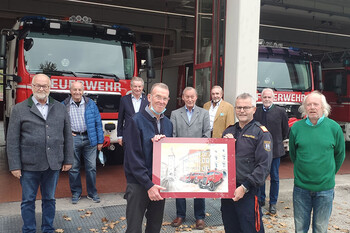 Welser Legenden besuchten die Feuerwehr Welser Legenden besuchten die Feuerwehr