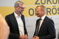 Landeshauptmann Mag. Thomas Stelzer und Wirtschaftsreferent Landeshauptmann-Stv. Dr. Michael Strugl Landeshauptmann Mag. Thomas Stelzer und Wirtschaftsreferent Landeshauptmann-Stv. Dr. Michael Strugl